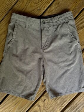 O'Neill Boys Reserve Hybrid Shorts Sz 25 / 12 Gray Quick Dry Swim Boardshorts